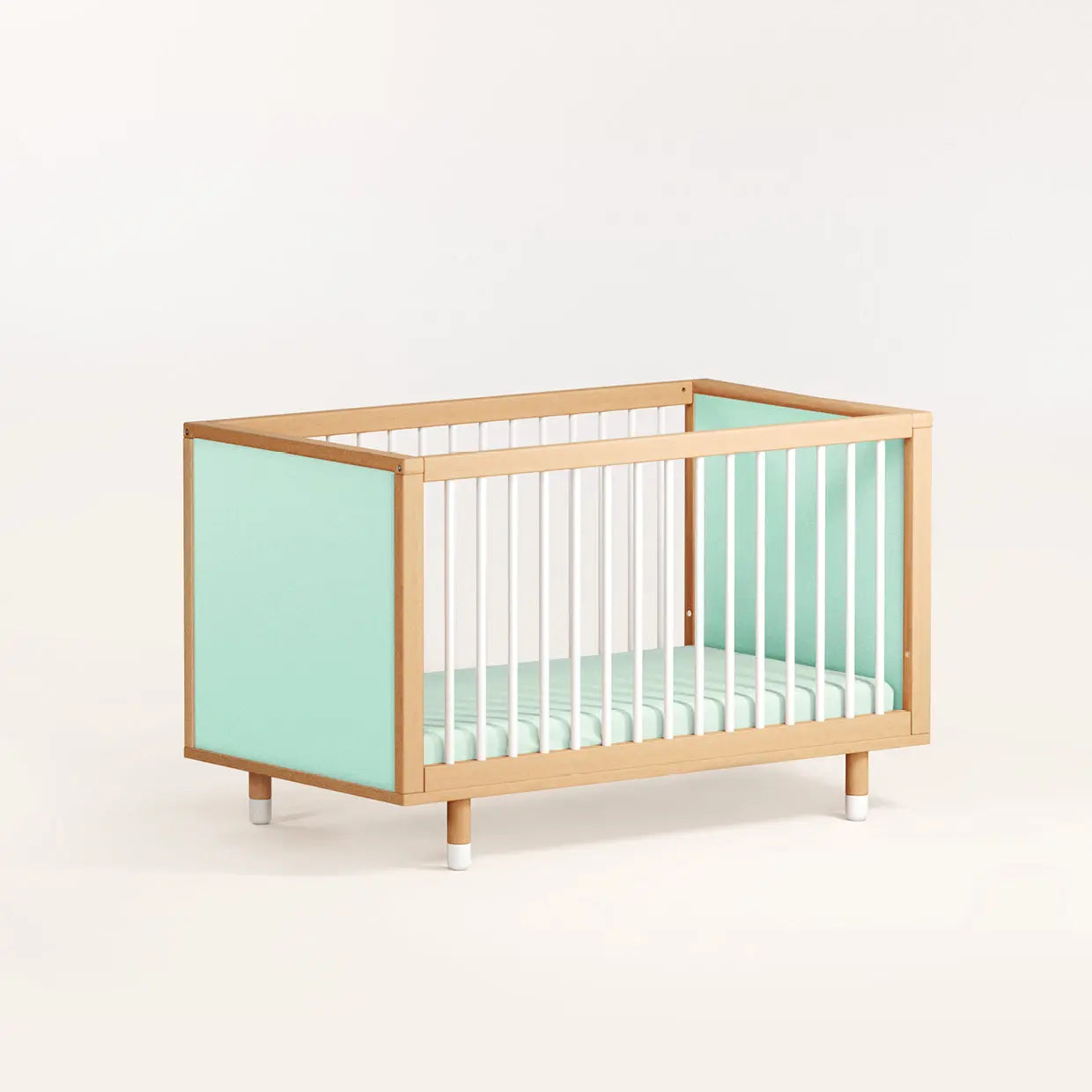 Bold Baby Cot - Green and Mint
