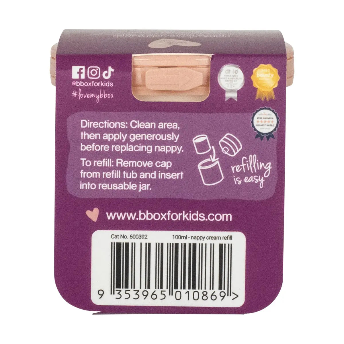 BBox Nappy Barrier Cream - Refill