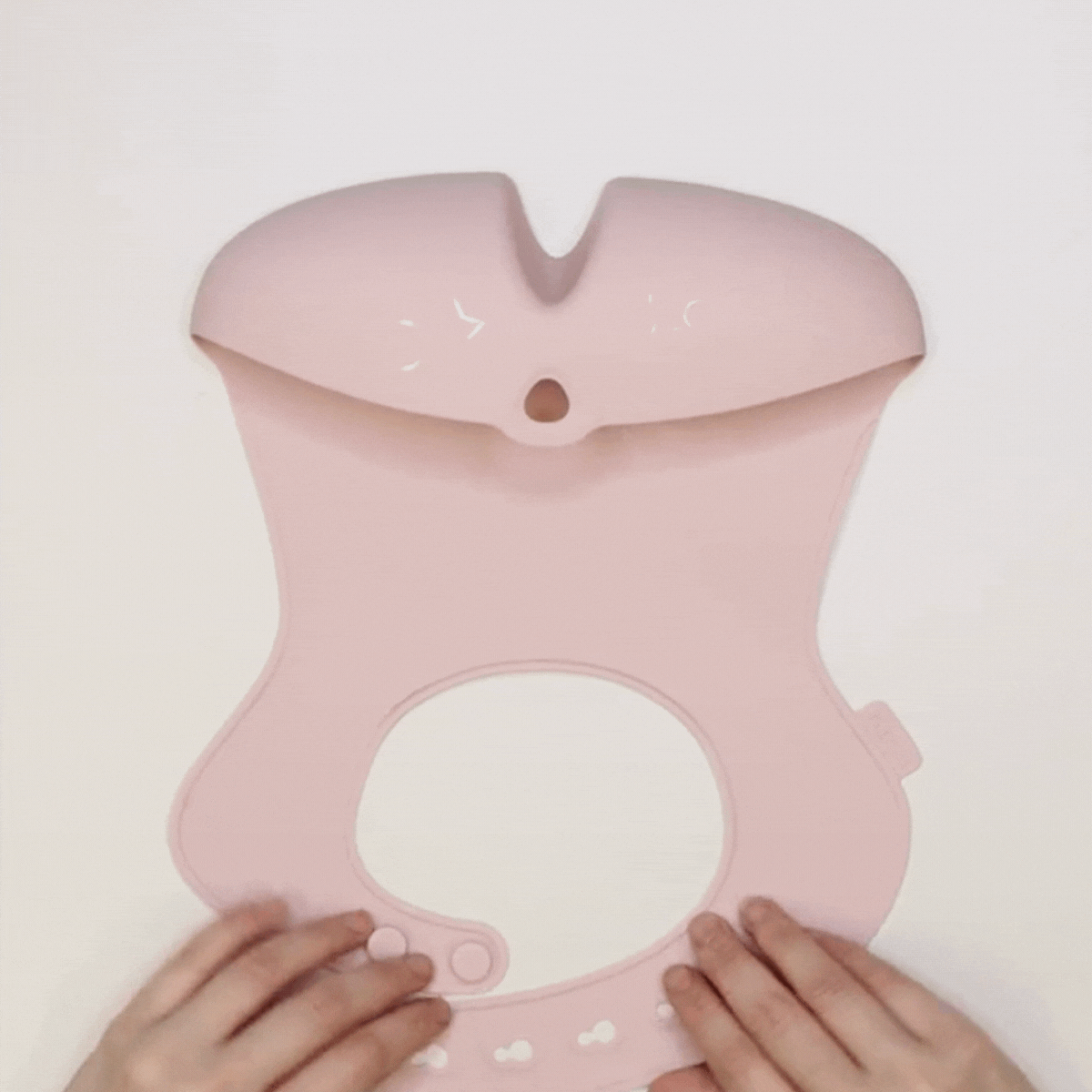 silicone bib - blush