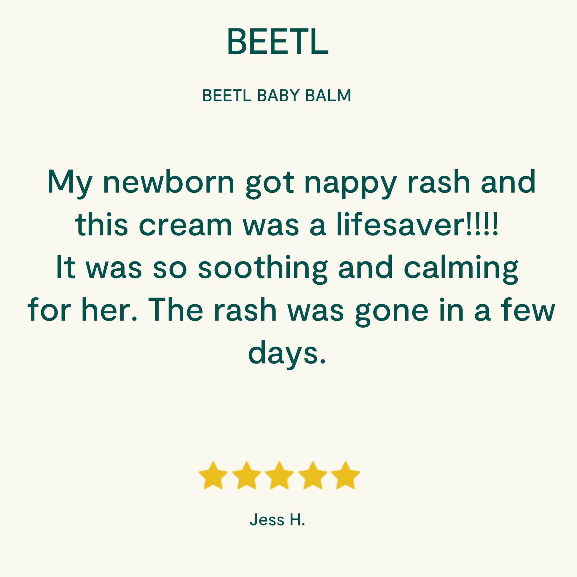 BEETL Baby Balm – natural nappy rash cream Australia