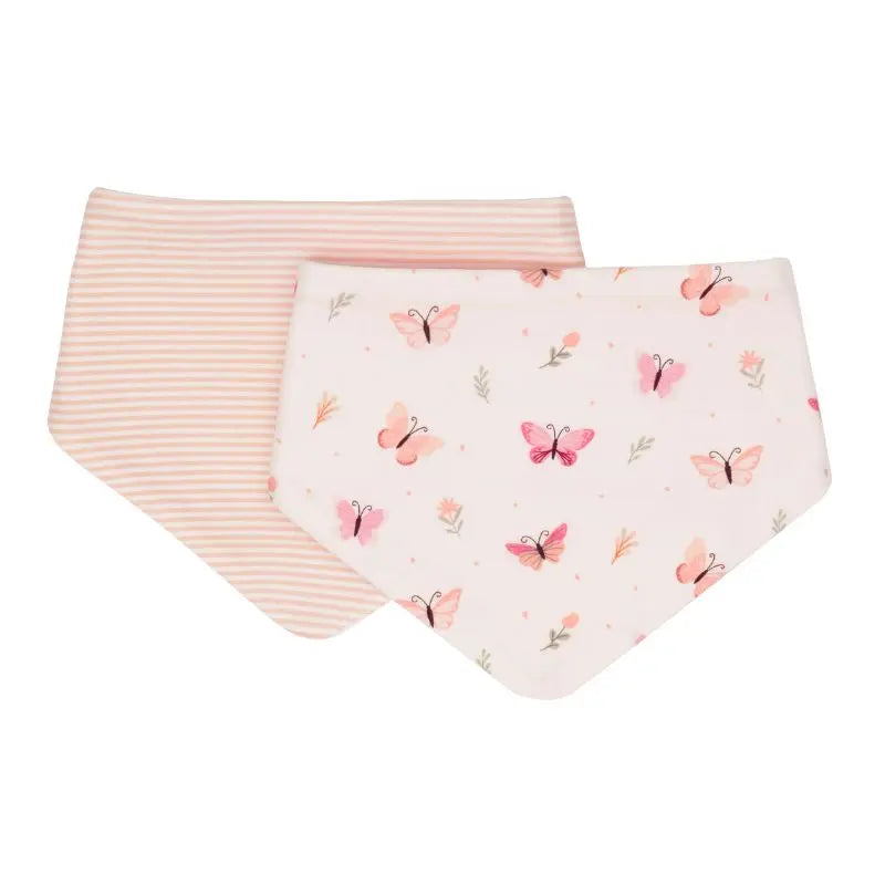 Bandana bibs 2pk - Sweet Butterfly
