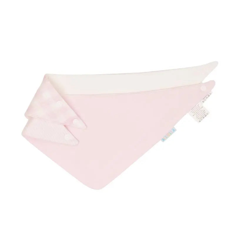 Bandana bibs 2pk - Gingham Pink