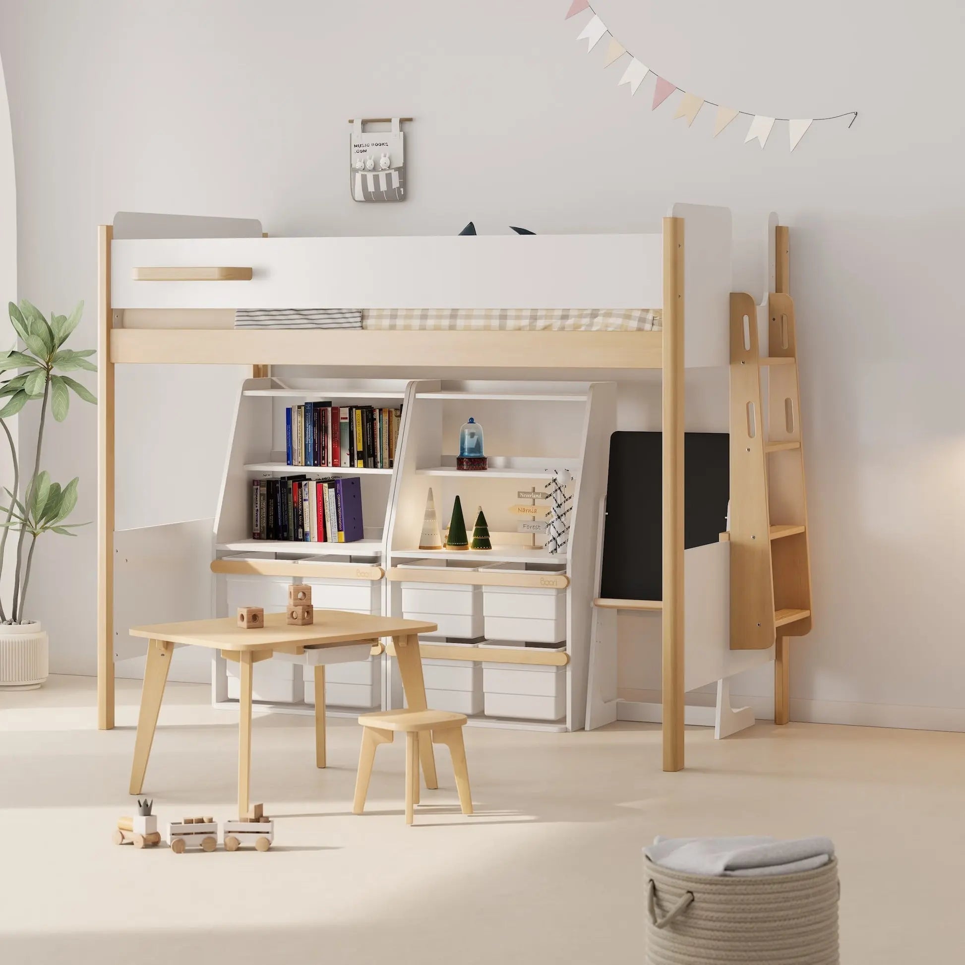 Boori Natty King Single Loft With Ladder  