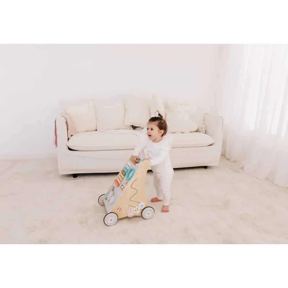 Bubble Wooden Activity Play Walker  