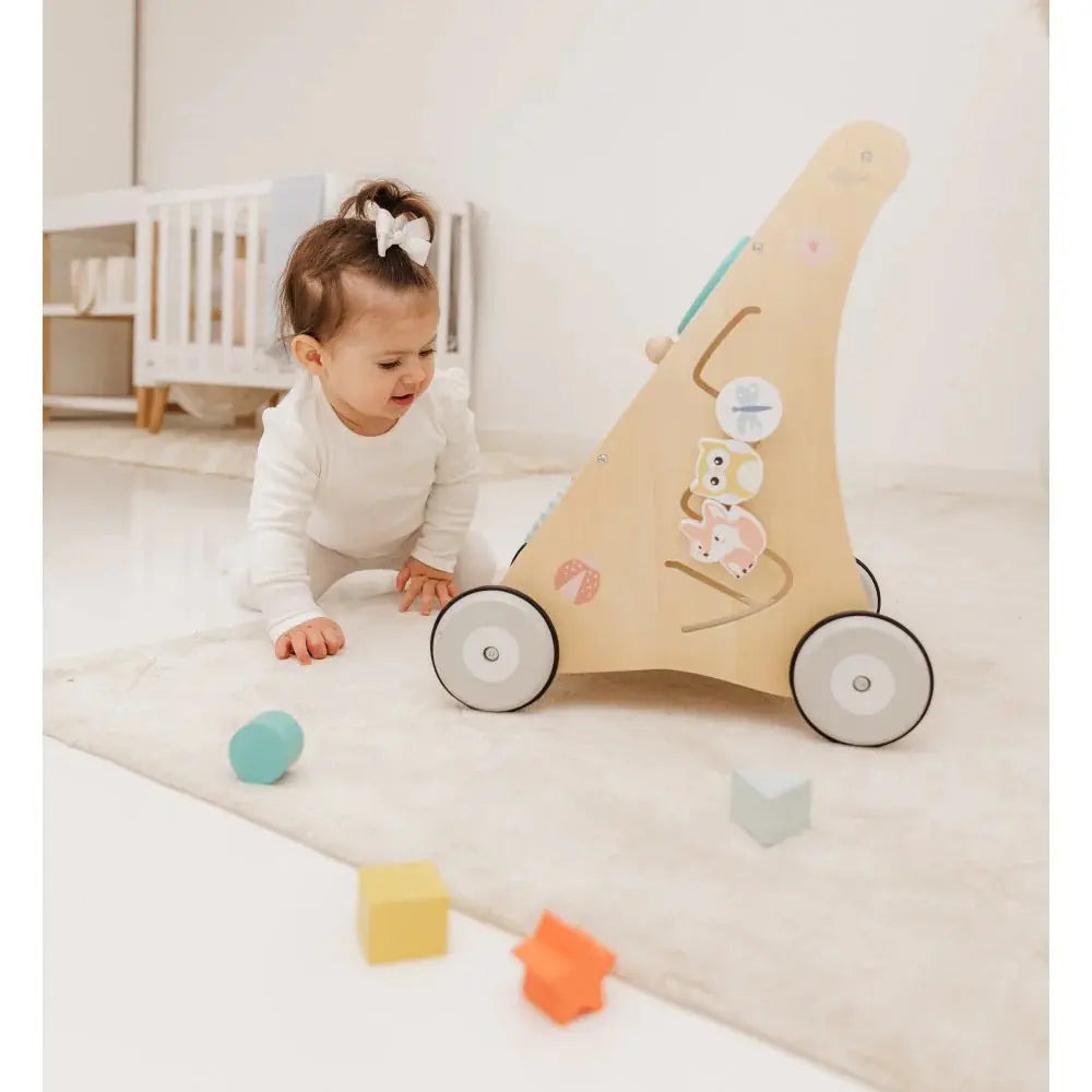 Bubble Wooden Activity Play Walker  