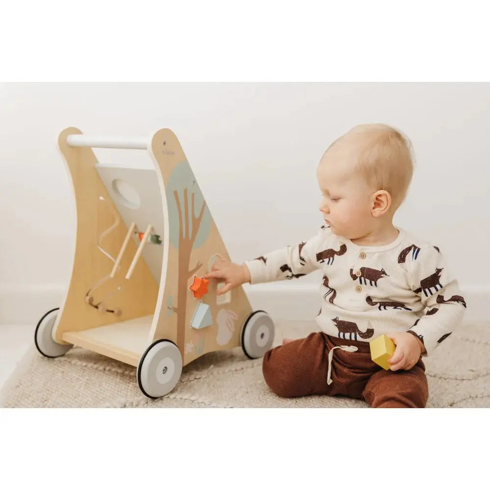 Bubble Wooden Activity Play Walker  