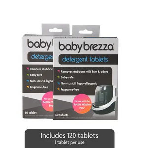 Baby Brezza Detergent Tablets For Bottle Washer Pro 120 Tablets