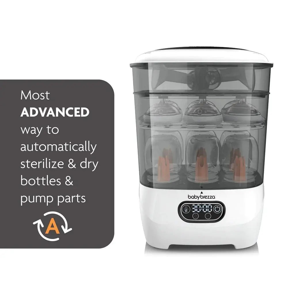 Baby Brezza Formula Pro Advanced Dispenser + Steriliser Bundle