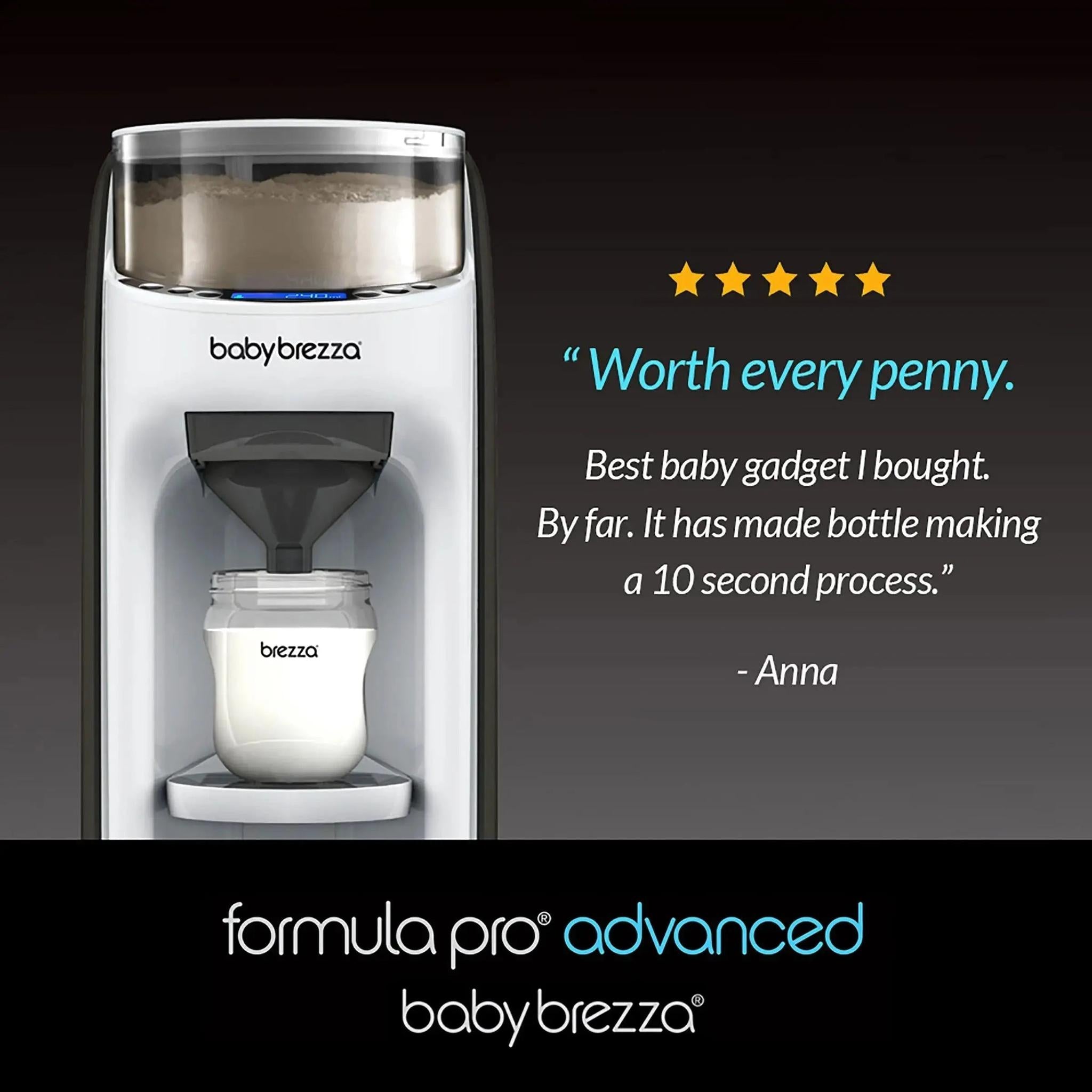 Baby Brezza Formula Pro Advanced Dispenser + Washer Pro Bundle