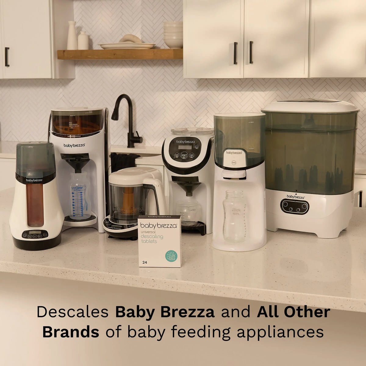Baby Brezza descaling tablets descale Baby Brezza and other brands of baby feeding appliances