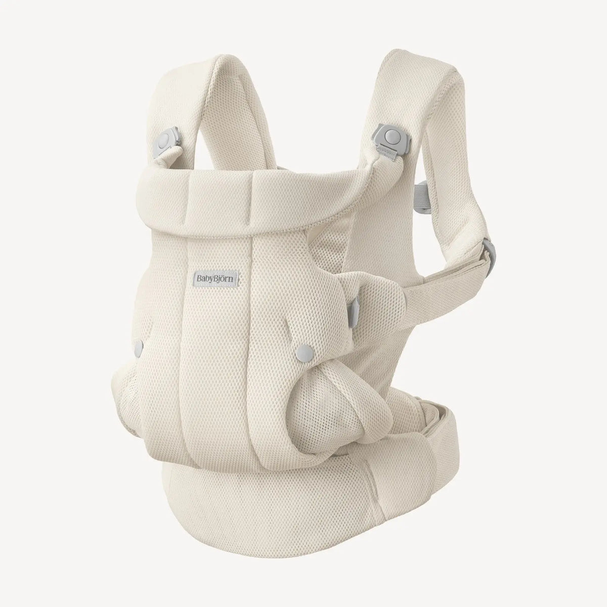 BabyBjorn Baby Carrier Hold in Cream Airy Mesh – front view