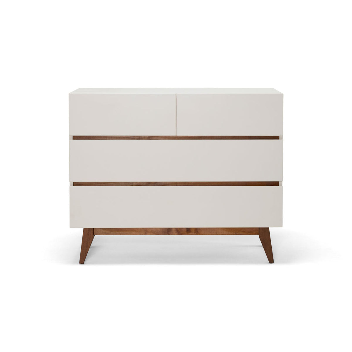 Babyrest Hugo Chest 4 Drawer in Chestnut Cream, front view