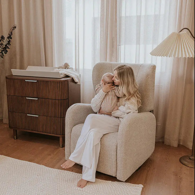 Celeste Electric Nursery Chair - Pebble Weave