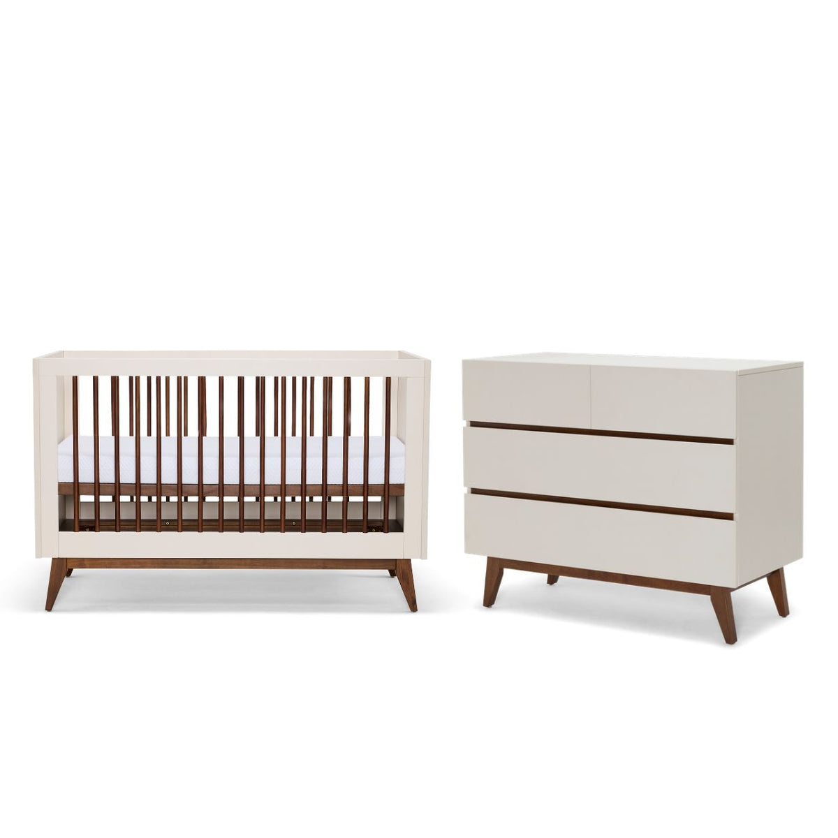 Babyrest Hugo Cot, Chest and DuoCore mattress nursery package
