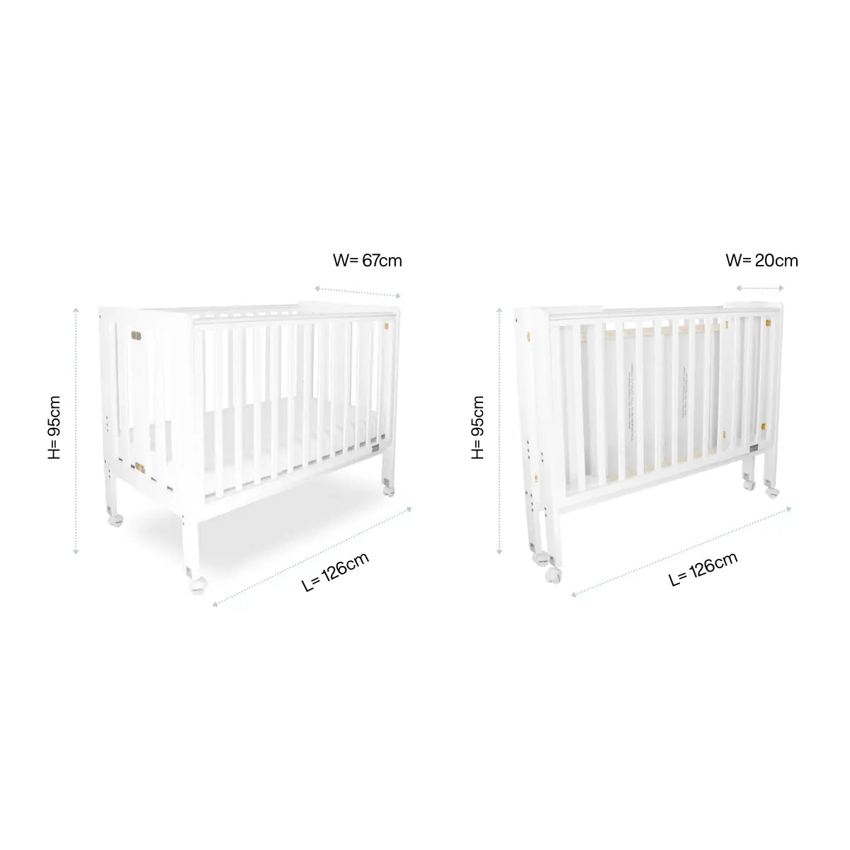 Fold N Go Timber Cot