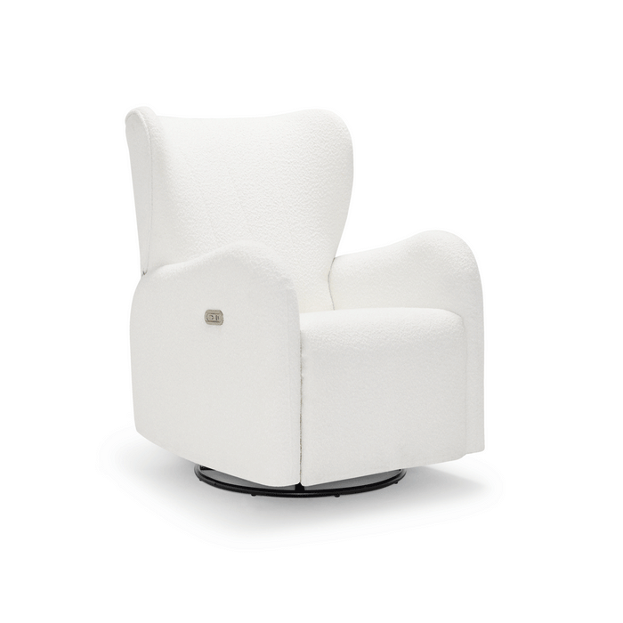 Celeste Electric Nursery Chair - White Boucle