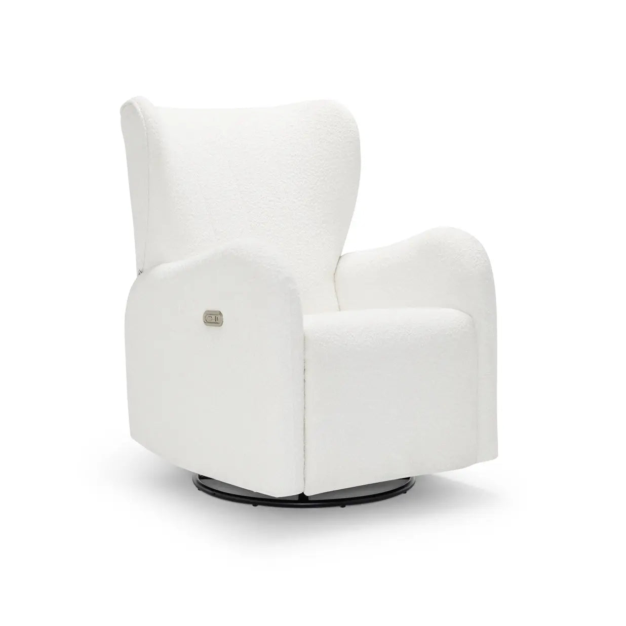 Celeste Electric Nursery Chair - White Boucle