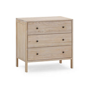 Babyrest Grove Chest 3 Drawer in Vintage Ash with soft-close drawers