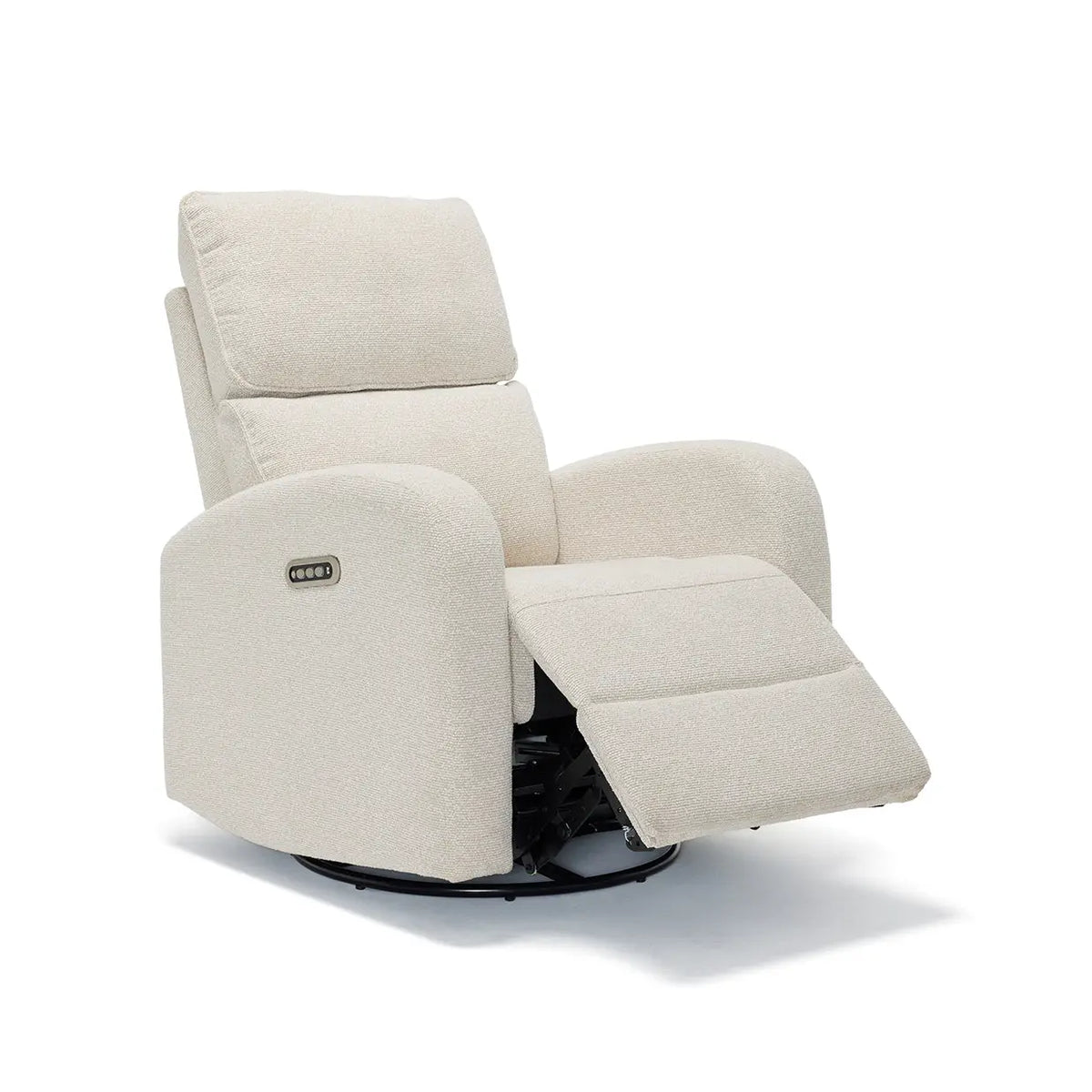 Harlow Electric Nursery Chair Oat, side profile
