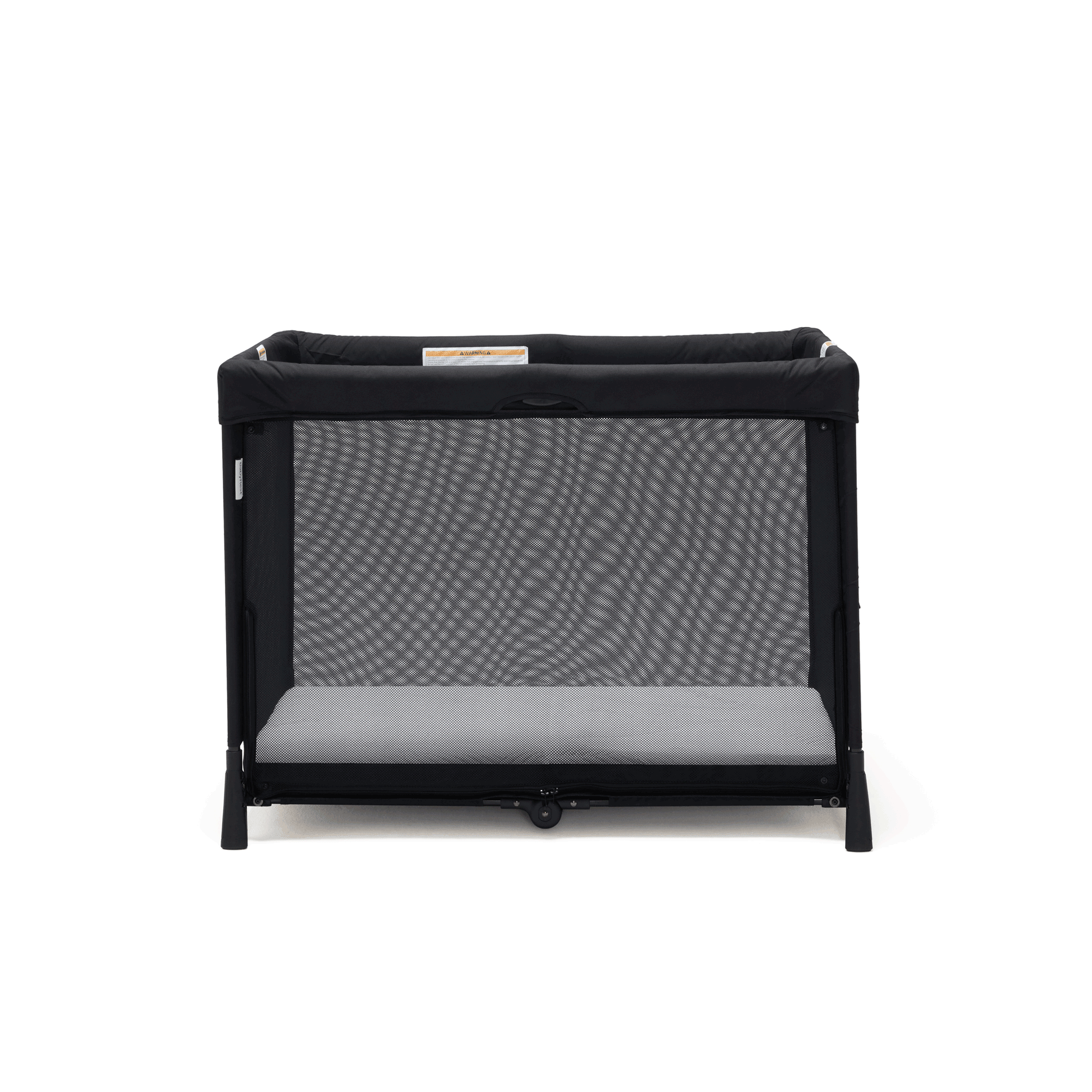 Animation of the Babyrest Journey 2-in-1 Travel Cot folding down for travel