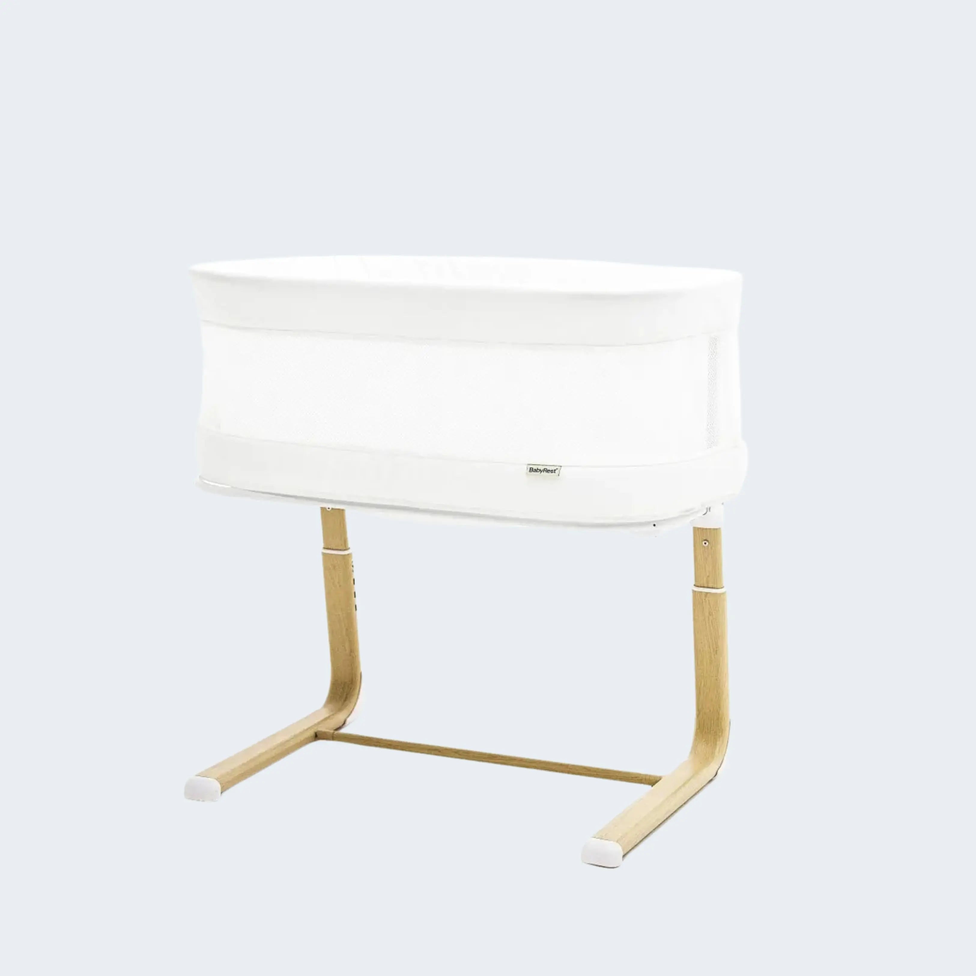 Babyrest Swan Smart Electronic Bassinet White/Natural  
