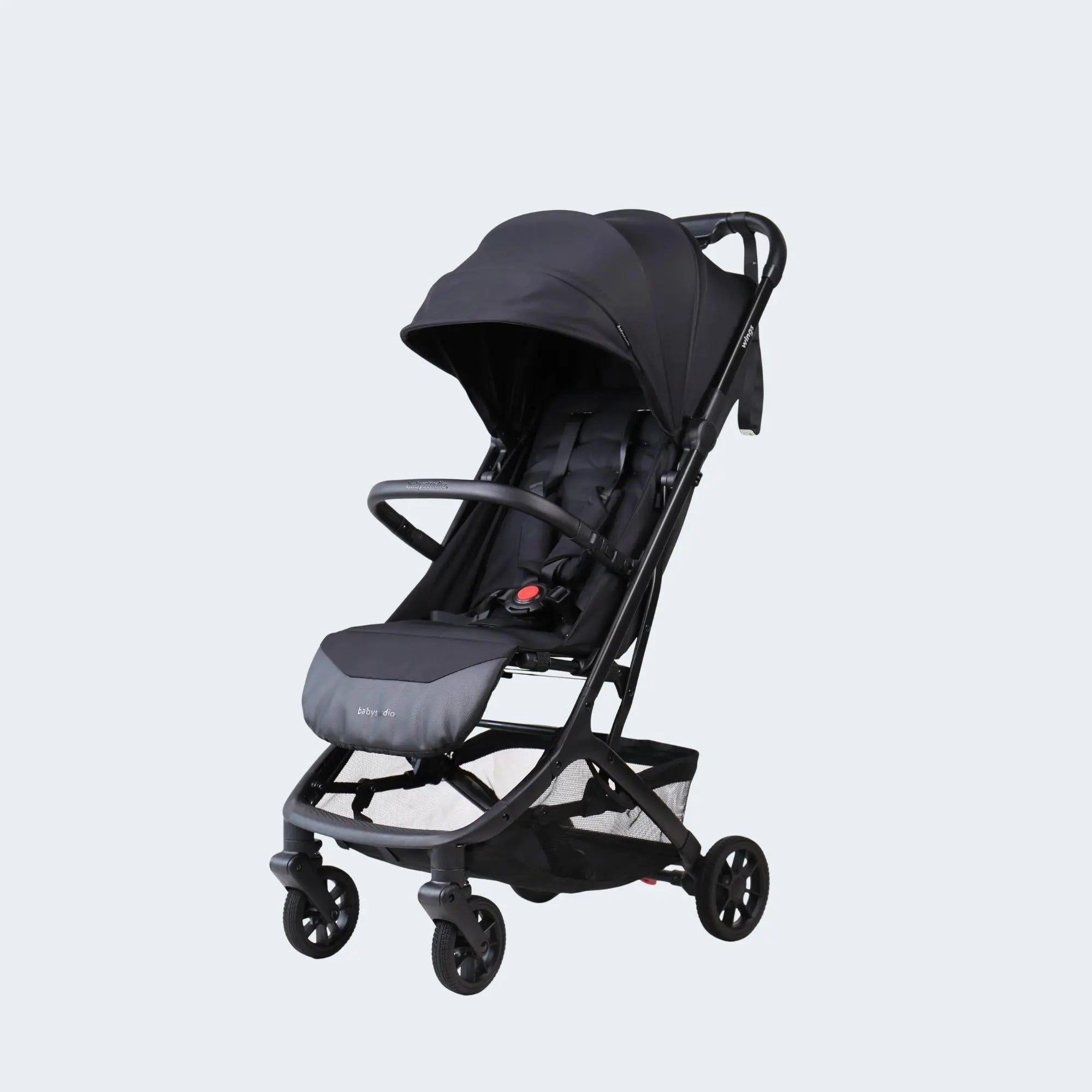Babystudio Wings Travel Stroller — full recline seat position for napping baby