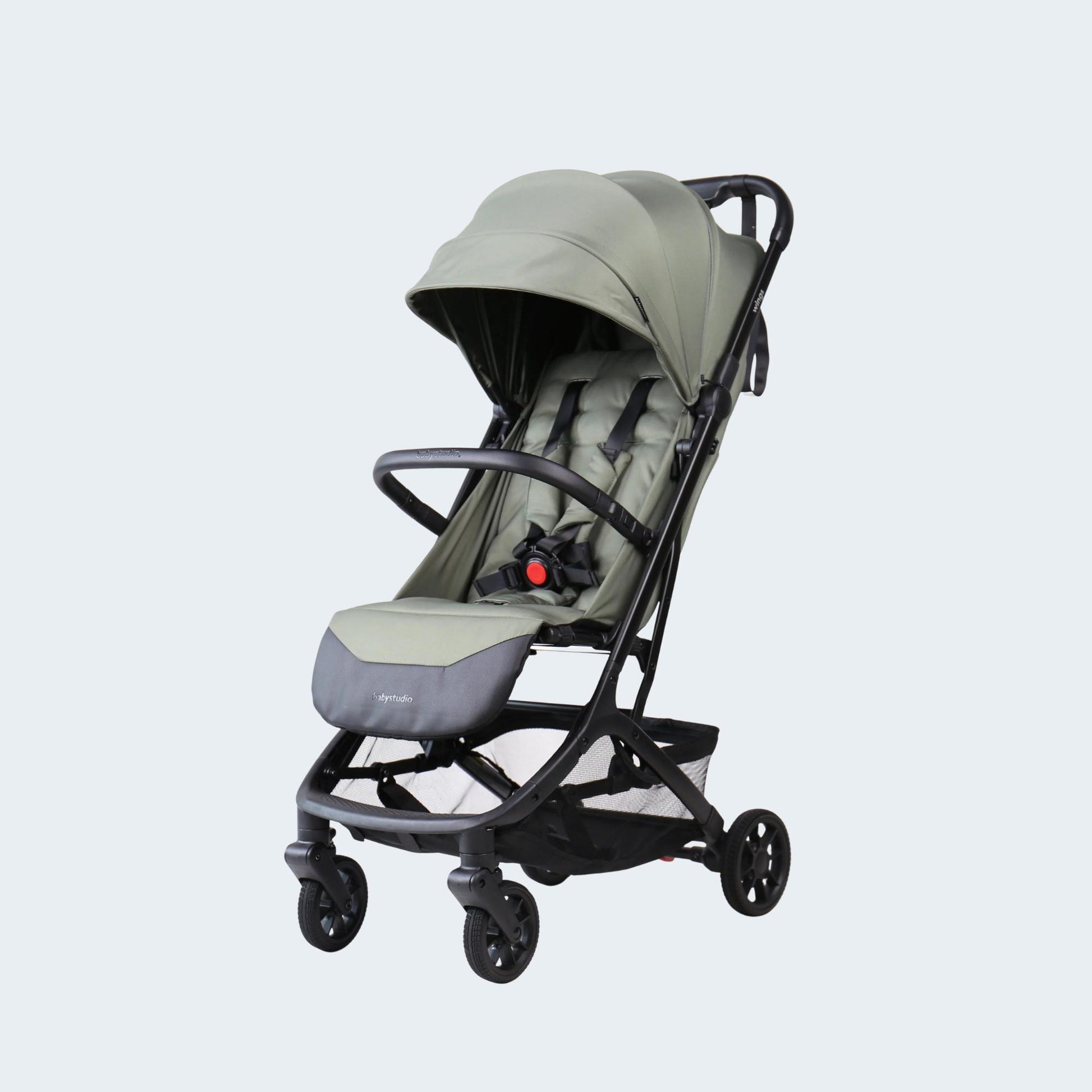 Babystudio Wings Travel Stroller — hero front view in Beige