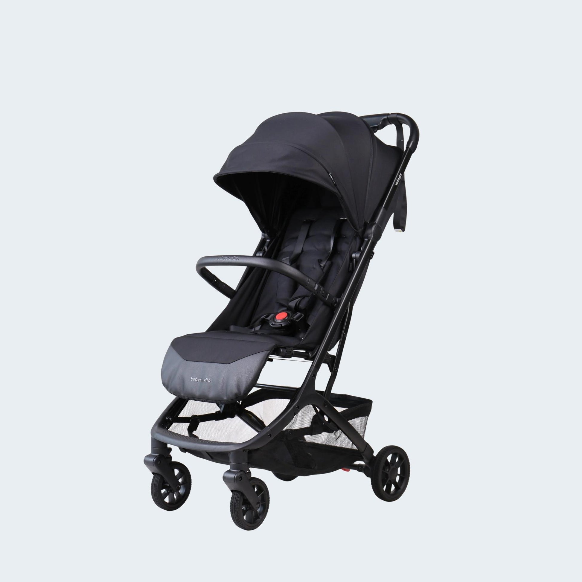 Babystudio Wings Travel Stroller — full recline seat position for napping baby