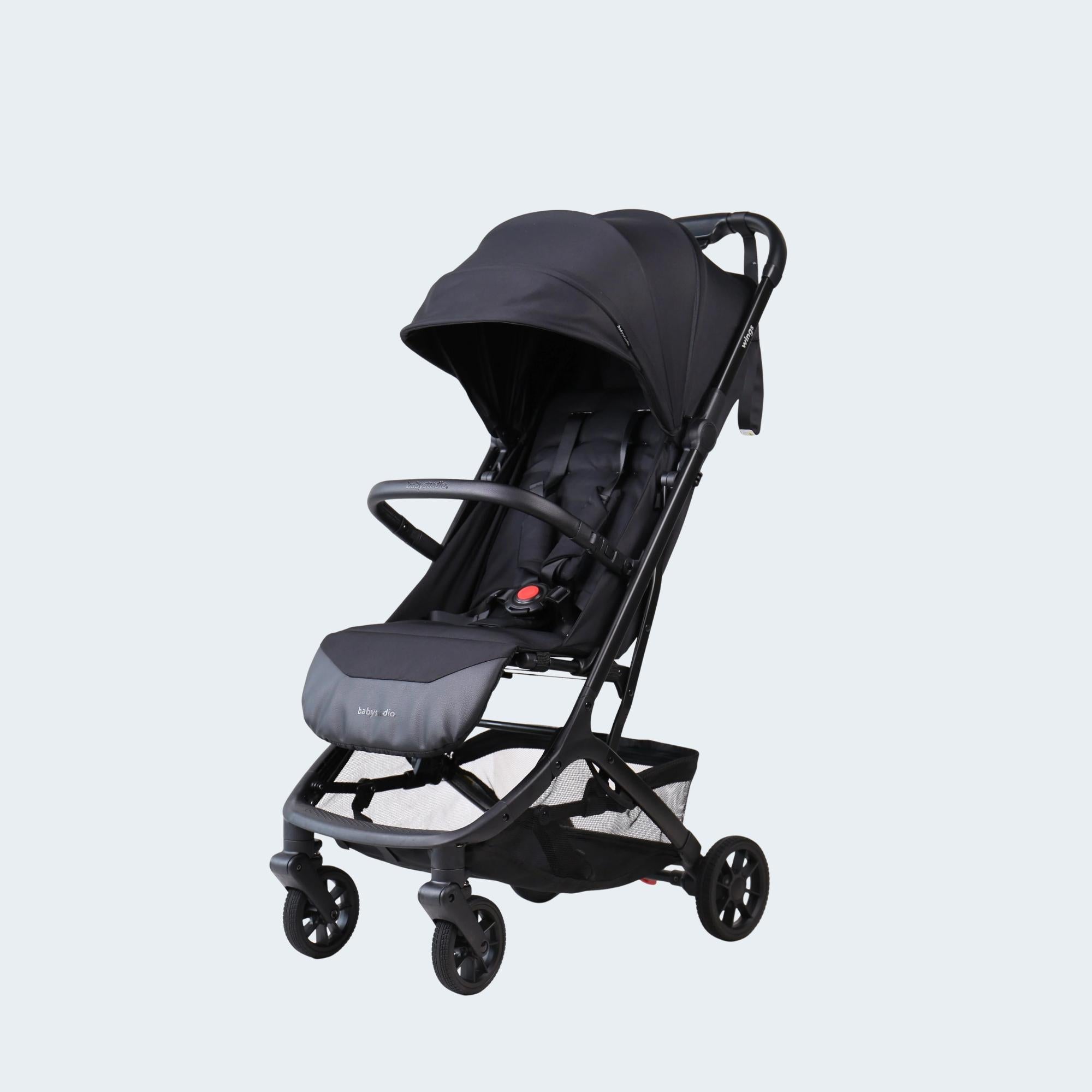 Babystudio Wings Travel Stroller — full recline seat position for napping baby