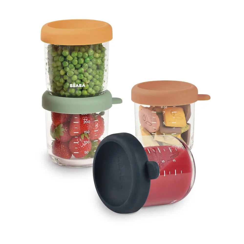 Beaba Glass Jars 4 Pack - 250ml