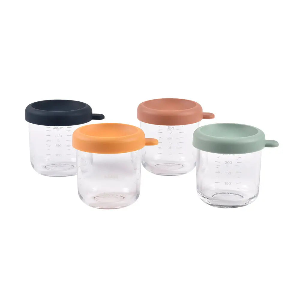 Beaba Glass Jars 4 Pack - 250ml