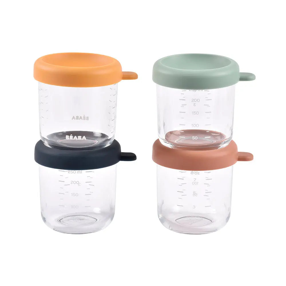 Beaba Glass Jars 4 Pack - 250ml