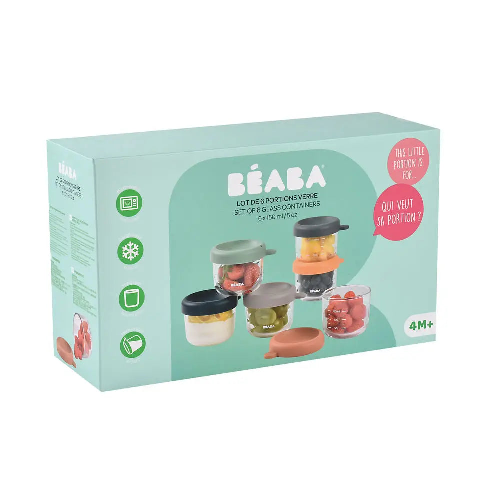 Beaba Glass Jars 6 Pack - 150ml