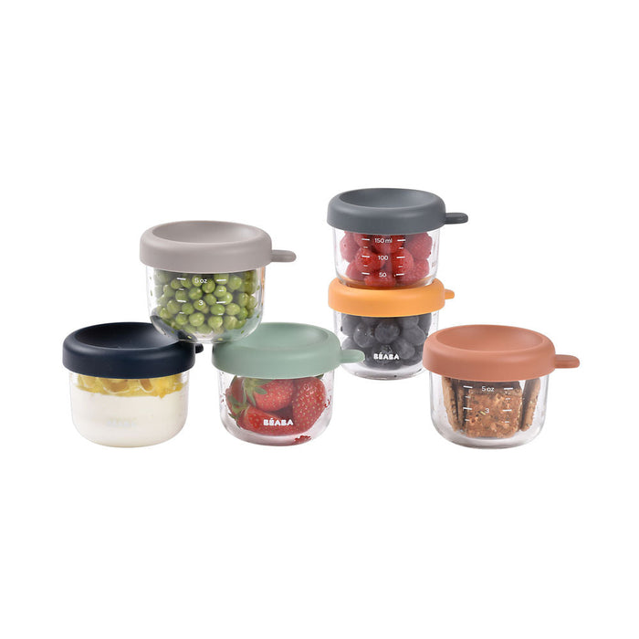 Beaba Glass Jars 6 Pack - 150ml