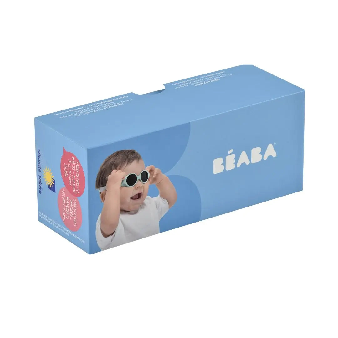 Beaba Glee Baby Clip Strap Sunglasses - Powder Blue - 0-9 Months