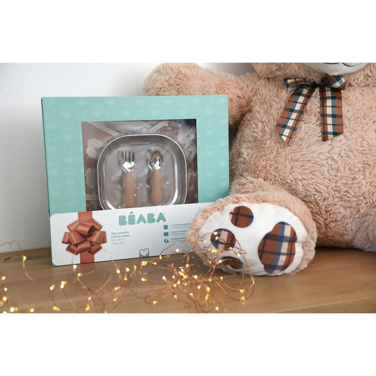 Beaba Stainless Steel Baby Meal Gift Set - Savannah Bloom