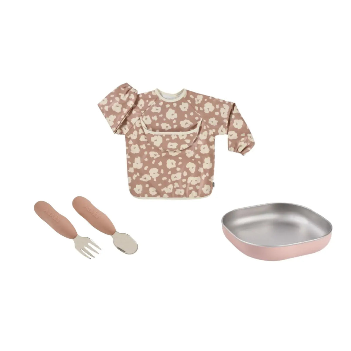 Beaba Stainless Steel Baby Meal Gift Set - Savannah Bloom