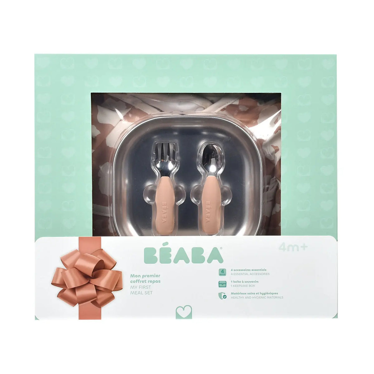Beaba Stainless Steel Baby Meal Gift Set - Savannah Bloom