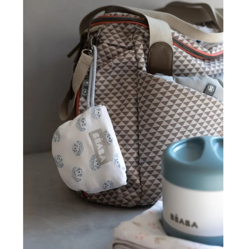 Beaba Stainless Steel Isothermal Portion 500ml - Baltic Blue / White