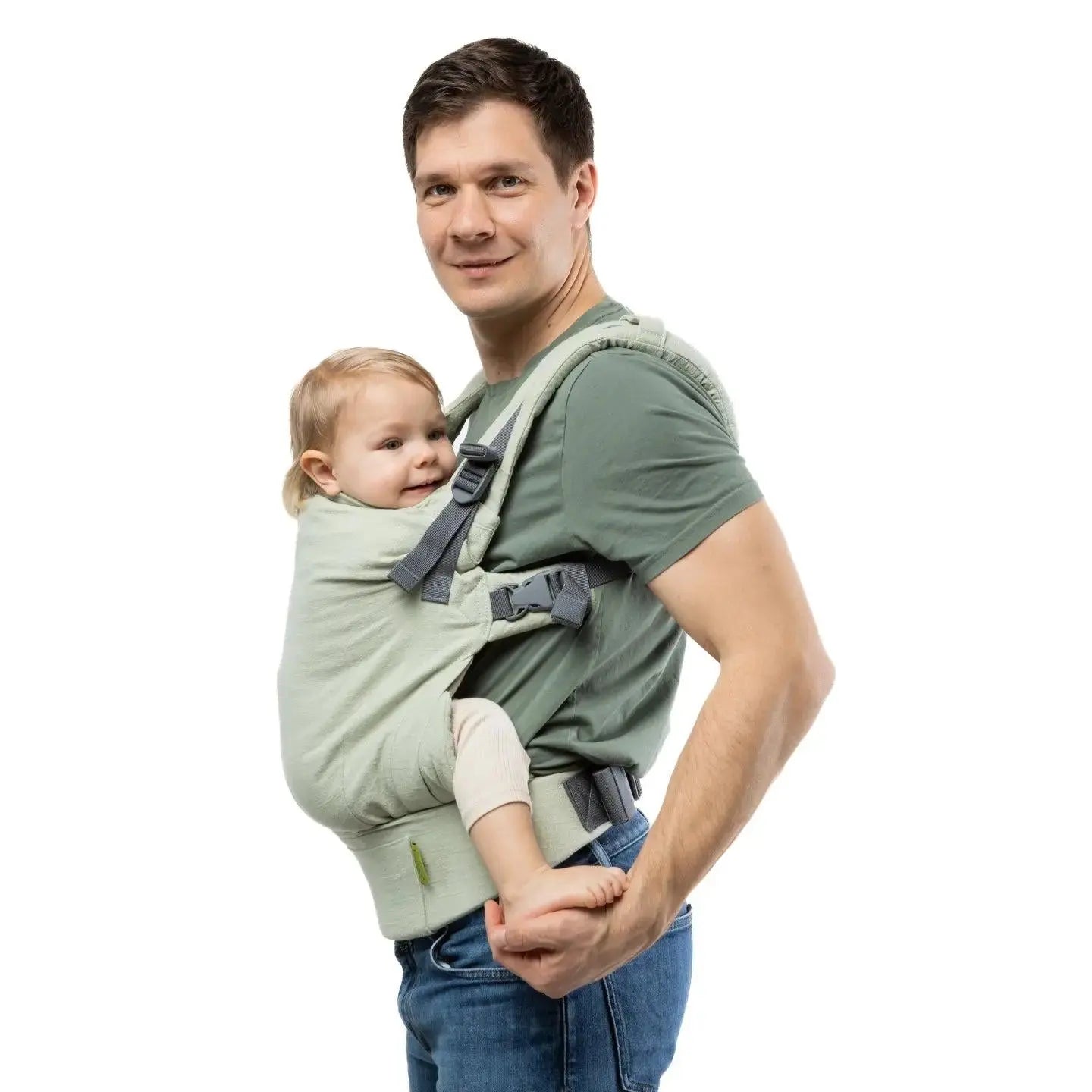 Boba X Adjustable Linen Carrier - Willow Green