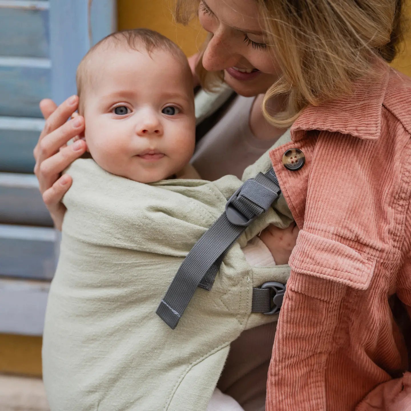 Boba X Adjustable Linen Carrier - Willow Green