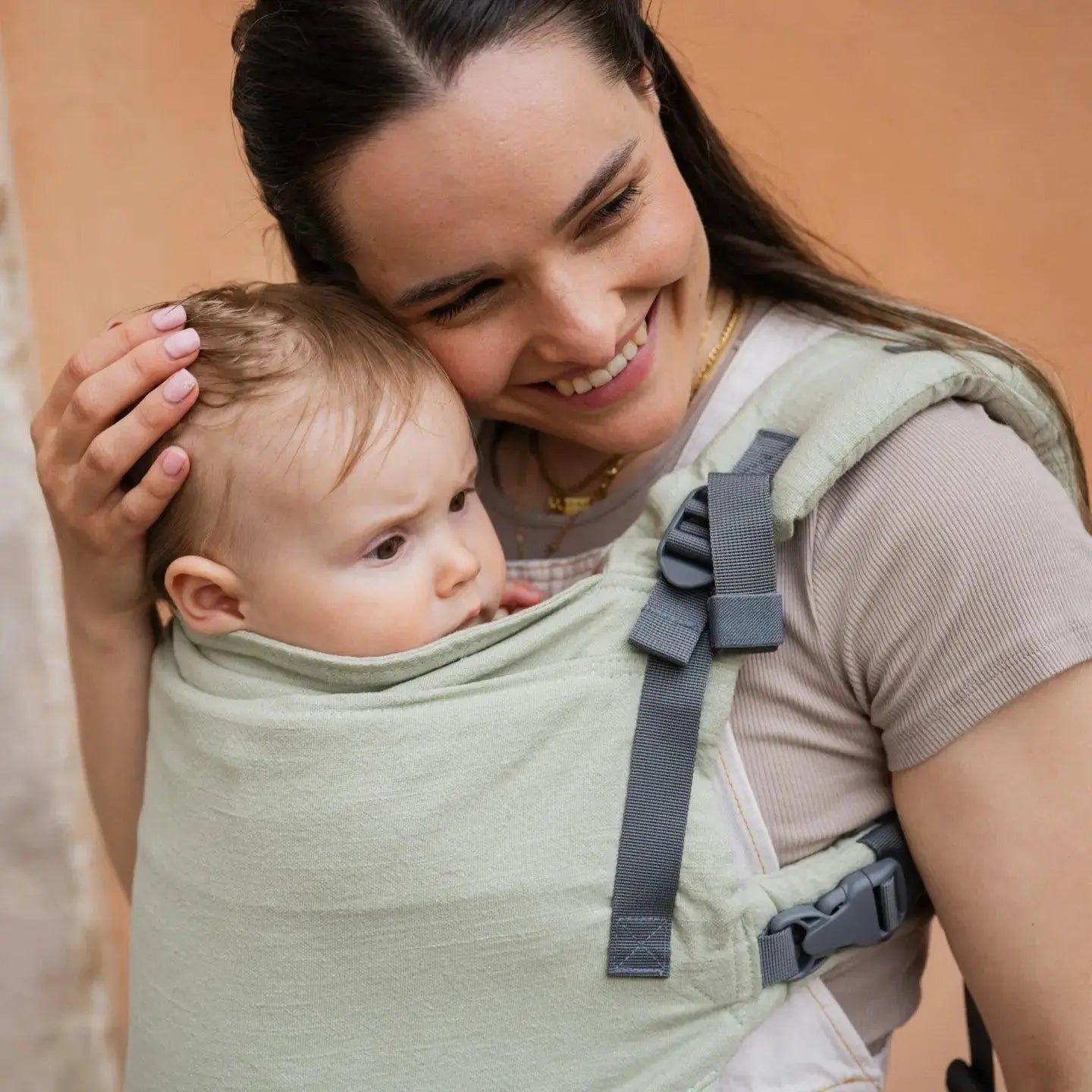 Boba X Adjustable Linen Carrier - Willow Green