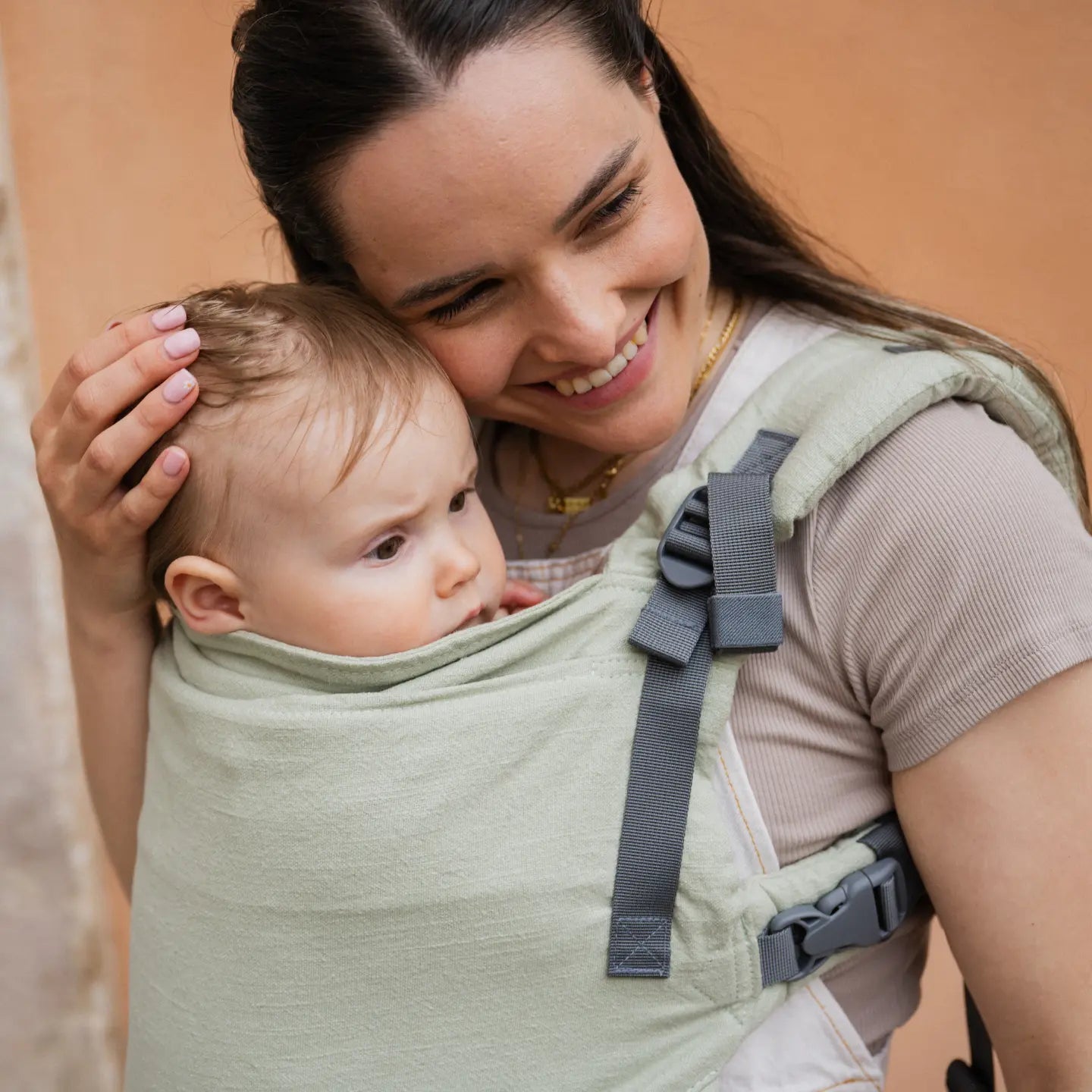 Boba X Adjustable Linen Carrier - Willow Green