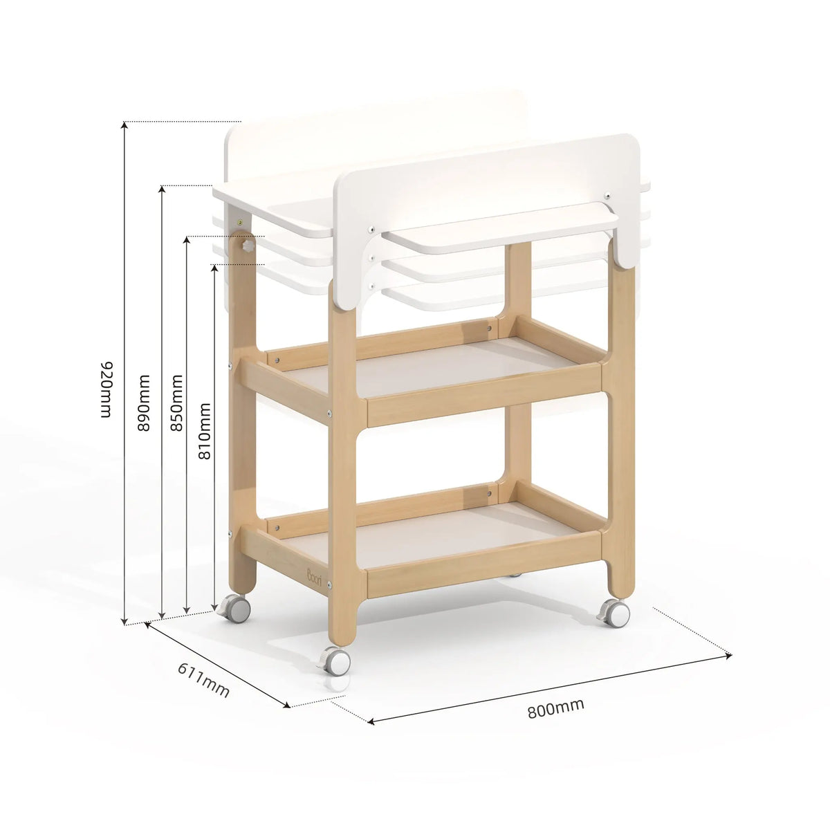 Alva Ergonomic Changer lockable castor wheel detail