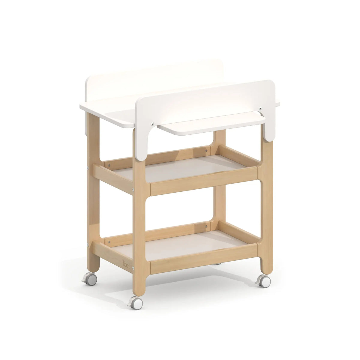 Boori Alva Ergonomic Changer – front view in Barley Almond