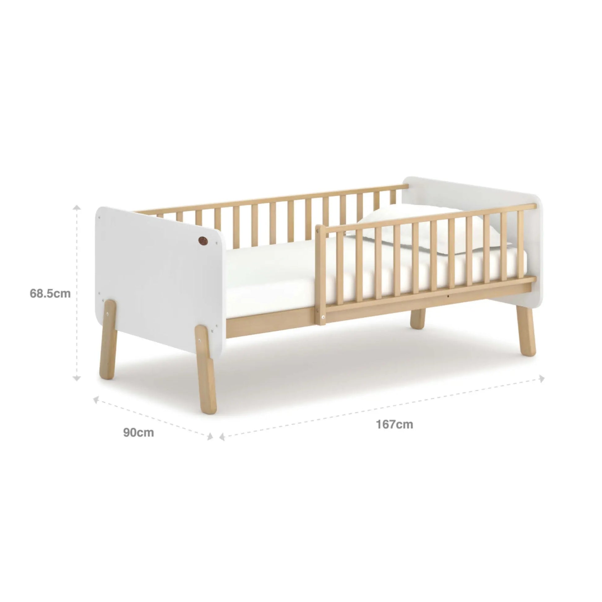 Boori Natty Bedside Bed With Mattress
