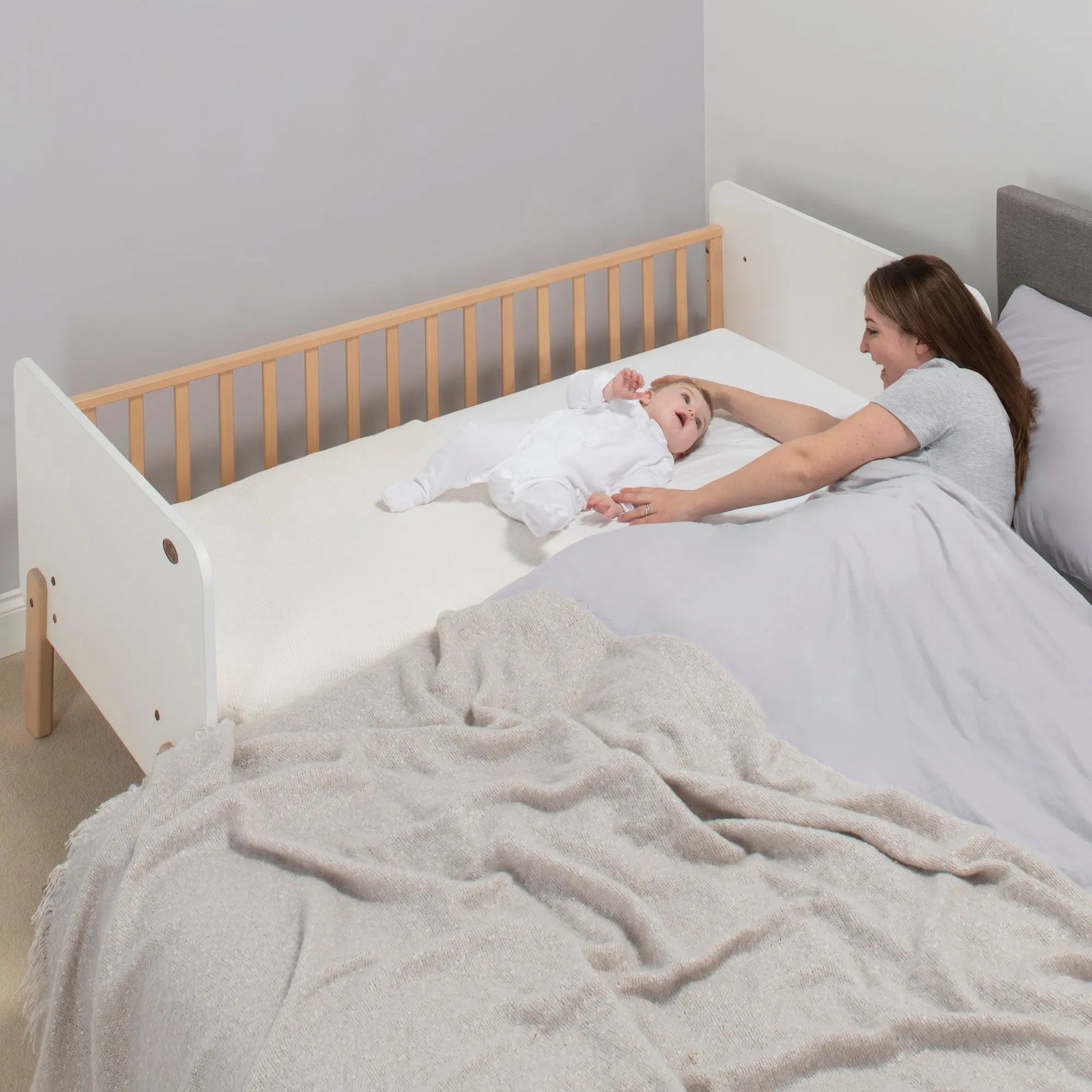 Boori Natty Bedside Bed With Mattress