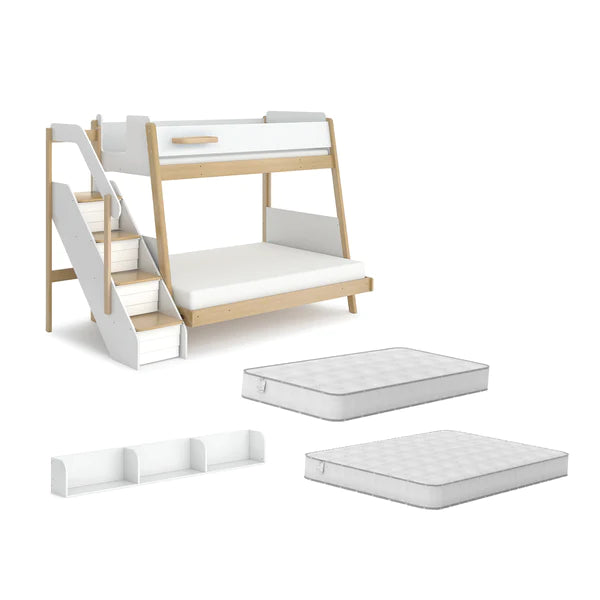 Boori Natty Storage Staircase Maxi Bunk Bed Package Deal