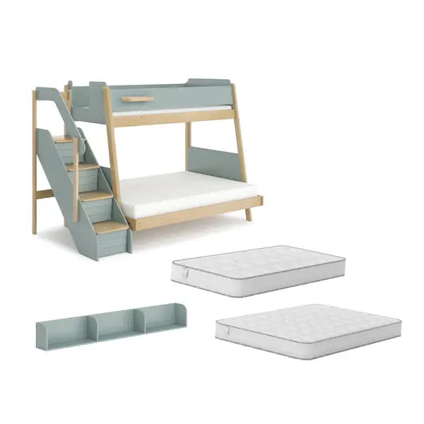 Boori Natty Storage Staircase Maxi Bunk Bed Package Deal