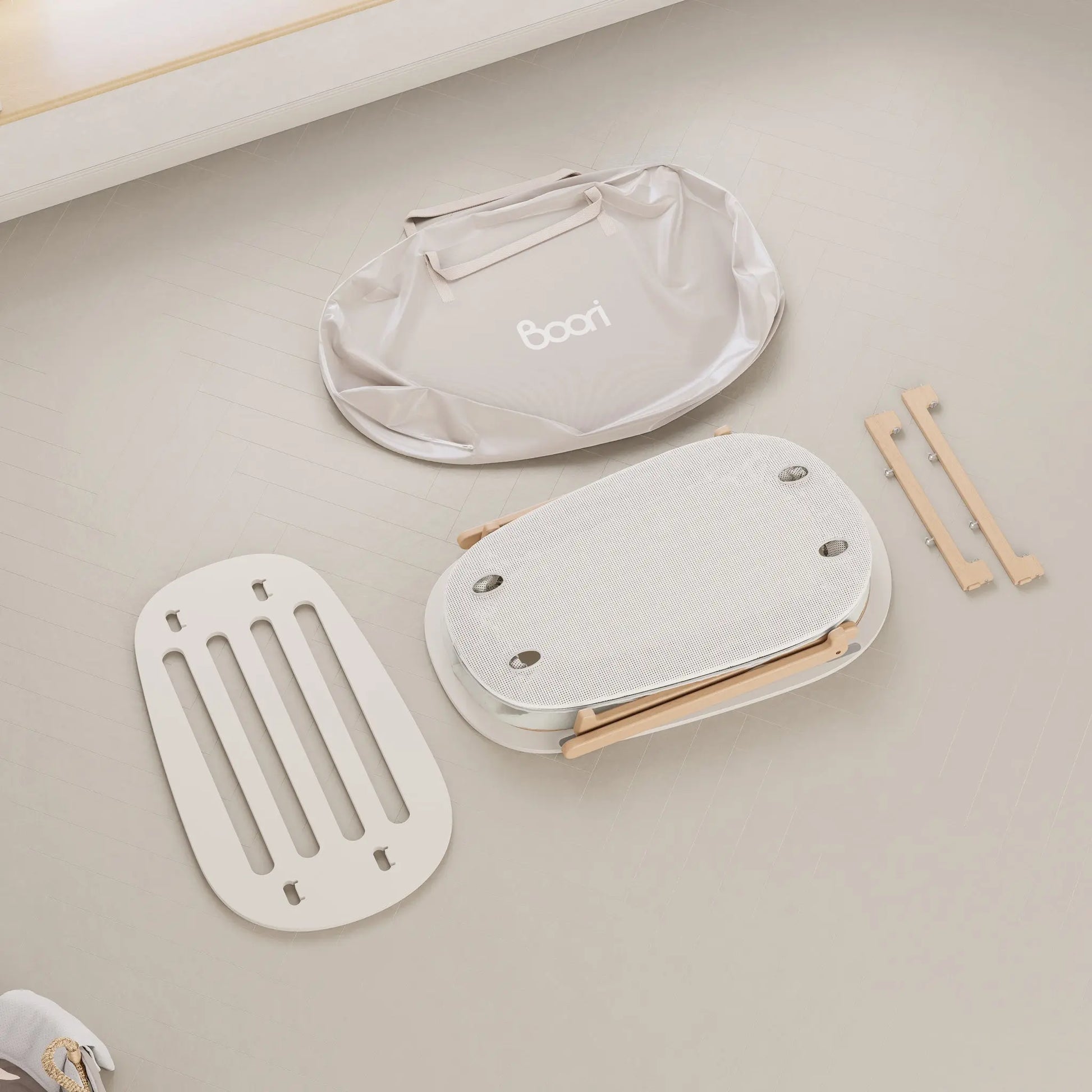 Nest Easy-store Compact Cot + Airflow Mattress